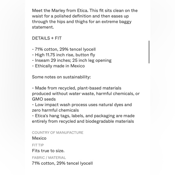 ETICA Marley Ultra High-Rise Baggy Jeans - Picture 2 of 6